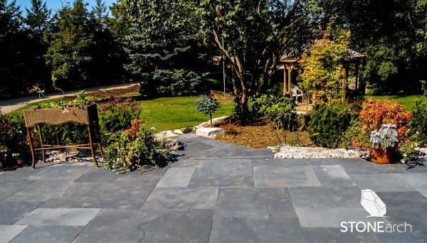 Black Limestone Square Cut Flagstone
